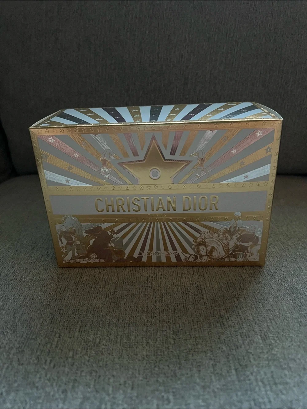 Dior Gold Crystal-Embellished Cosmetic Pouch Holiday Set Limited Edition